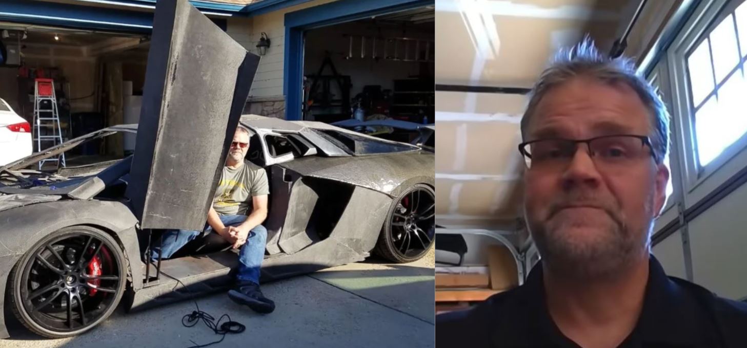 Padre e hijo construyen un Lamborghini Aventador con una impresora 3D -